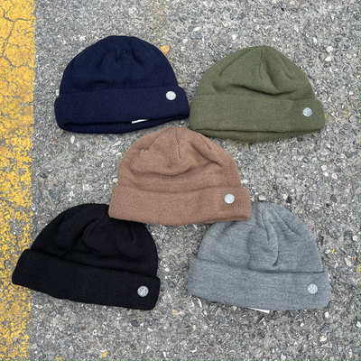 羊毛混纺复古毛线冷帽瓜皮帽