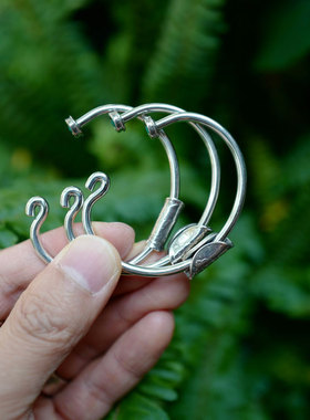 松石黑玛瑙日本手打银手镯