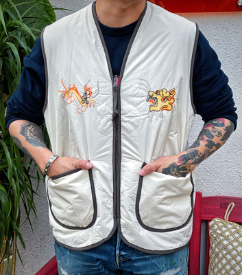 抓绒双面穿户外露营马甲背心