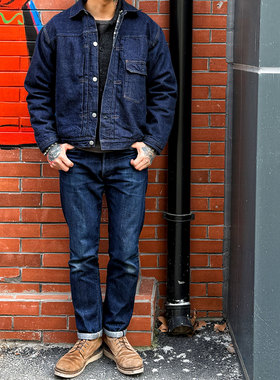 Workers Japan 长毛怪13.75oz色织羊毛毯内衬 TYPE I一代牛仔夹克