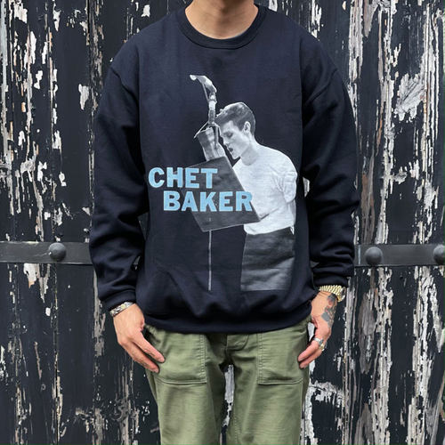 ChetBaker印花加绒套头卫衣