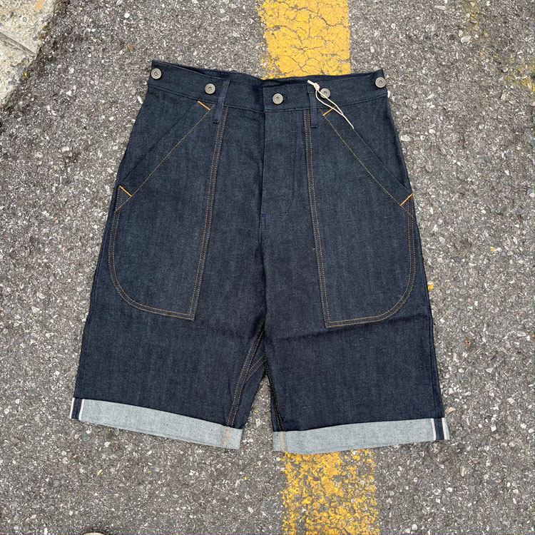 日本赤耳原色工装牛仔短裤