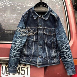 Tellason 原汁原味 硬朗有型 日本重磅面料复古三代赤耳牛仔夹克