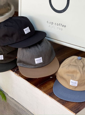 MIGHTY SHINE 缤纷一夏 日本制复古长平帽檐牛皮调节带遮阳棒球帽