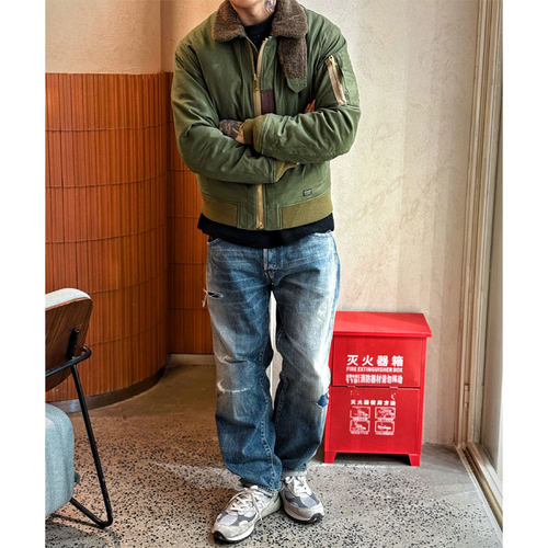 马皮高密度复古B15夹克