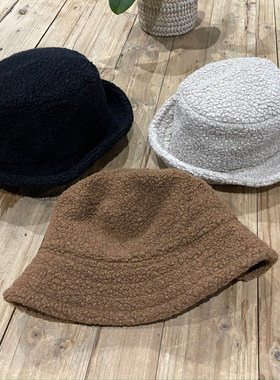 MIGHTY SHINE头部保暖良品 重磅混纺羊羔绒可翻折帽檐水手渔夫帽