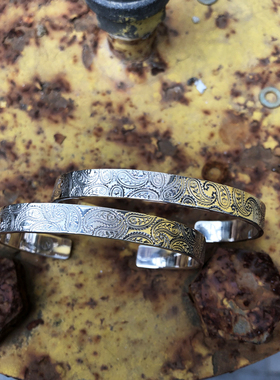 匠人唐草印第安风手镯