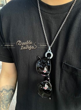 甜甜圈熔岩做旧复古环形吊坠