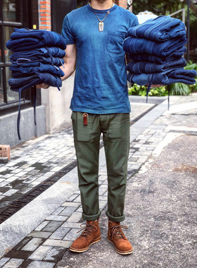 Tellason 意大利制 柔软舒适 moleskin复古休闲工装裤面包裤