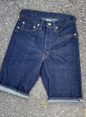 Workers Japan质感正点 长毛怪14oz长绒棉中高腰修身复古牛仔短裤