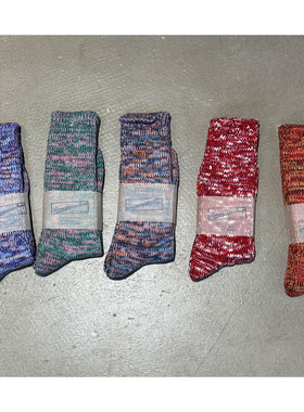 Anonymous Ism特价 古董织机制 日本古法棉混纺复古民族风棉袜