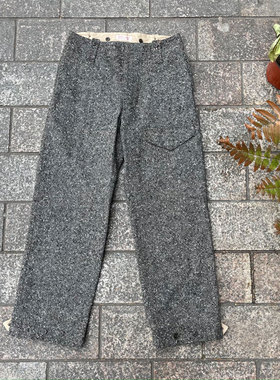 Gypsy Sons 高级雪花色织羊毛单口袋英式复古可收裤脚工装休闲裤