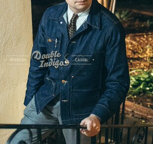 TELLASON 美产Coverall 16.5oz重磅赤耳牛仔多袋工装夹克外套