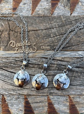 手作铜币改造吐舌疯狂笑脸古董