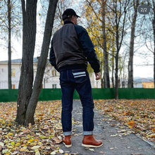 MOMOTARO JEANS 日本桃太郎0105SP出阵修身小脚原色牛仔裤