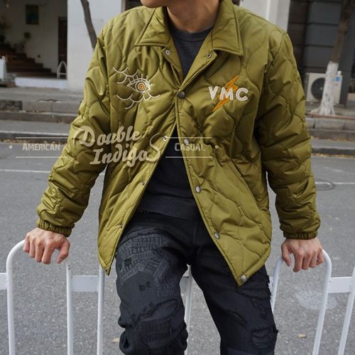复古刺绣夹棉田径通勤夹克
