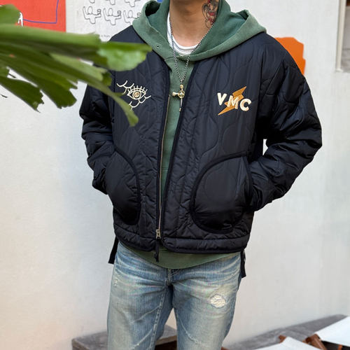 闪电全知之眼刺绣道袍式夹克