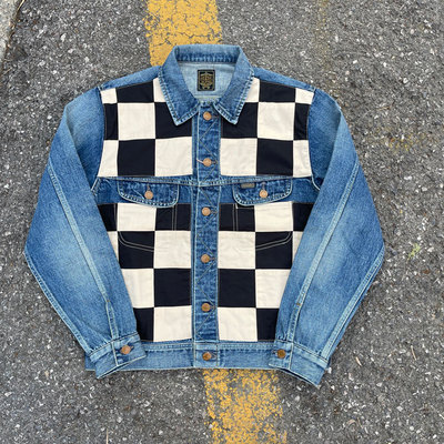 棋盘补丁TYPEIII三代牛仔夹克