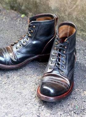 Julian Bowery Boots 黑曜石 手工制作茶芯CXL贝克汉姆款工装靴