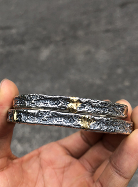 wall手工四面涂鸦骷髅鎏金银饰