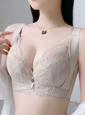 缔妒简薄杯夹棉侧收副乳提拉大胸显瘦侧比加高收副乳承托