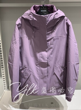 斯凯奇2025秋冬女士防泼水冲锋衣三合一（羽绒内胆)P425W127