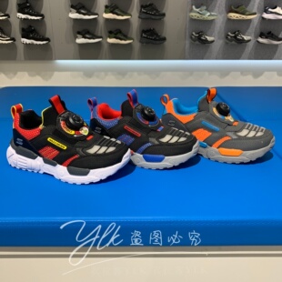 斯凯奇2026年冬新款男小童旋钮运动鞋轻盈闪灯休闲鞋 400170L