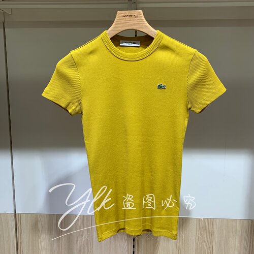 LACOSTE2026秋新款女修身T恤