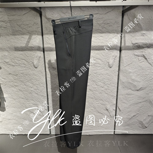 安踏冠军冬款男加绒梭织运动长裤