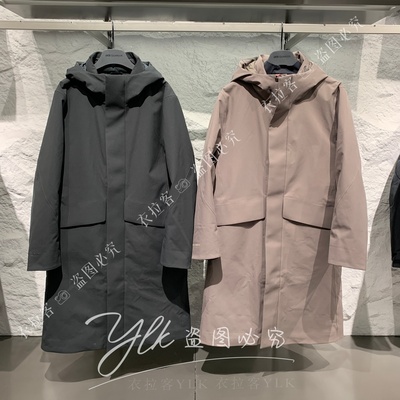 安踏冬款连帽防风透湿羽绒服男