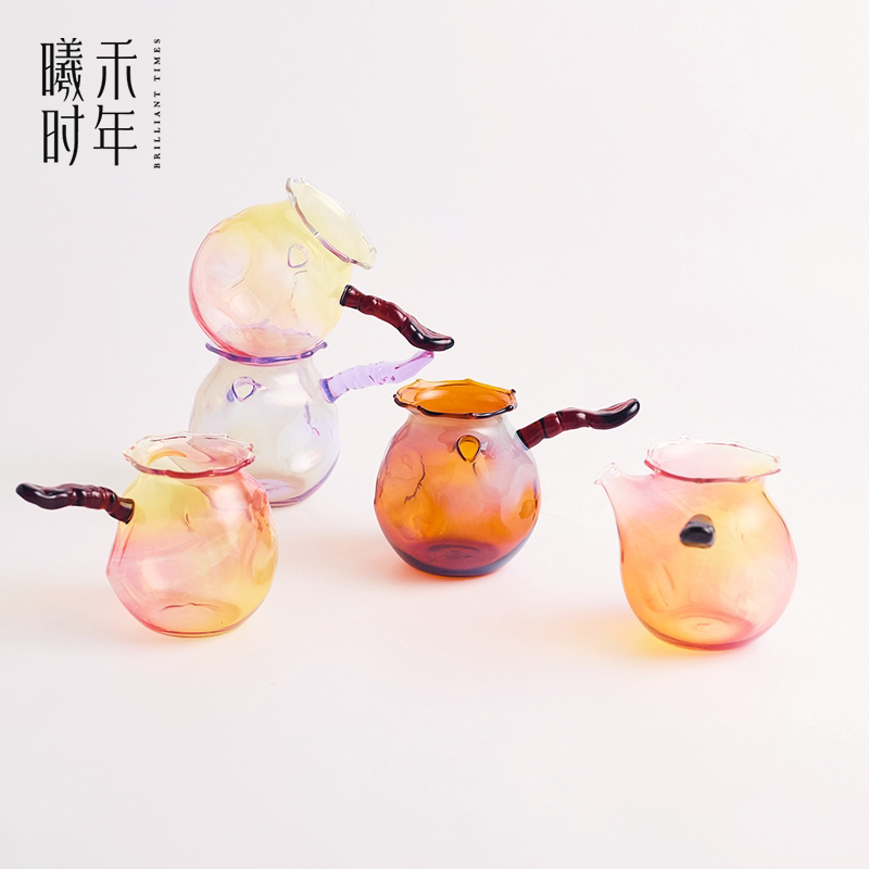 BLACKLIGHT黑光玻璃手工设计款高硼硅玻璃公道杯原创艺术品茶具