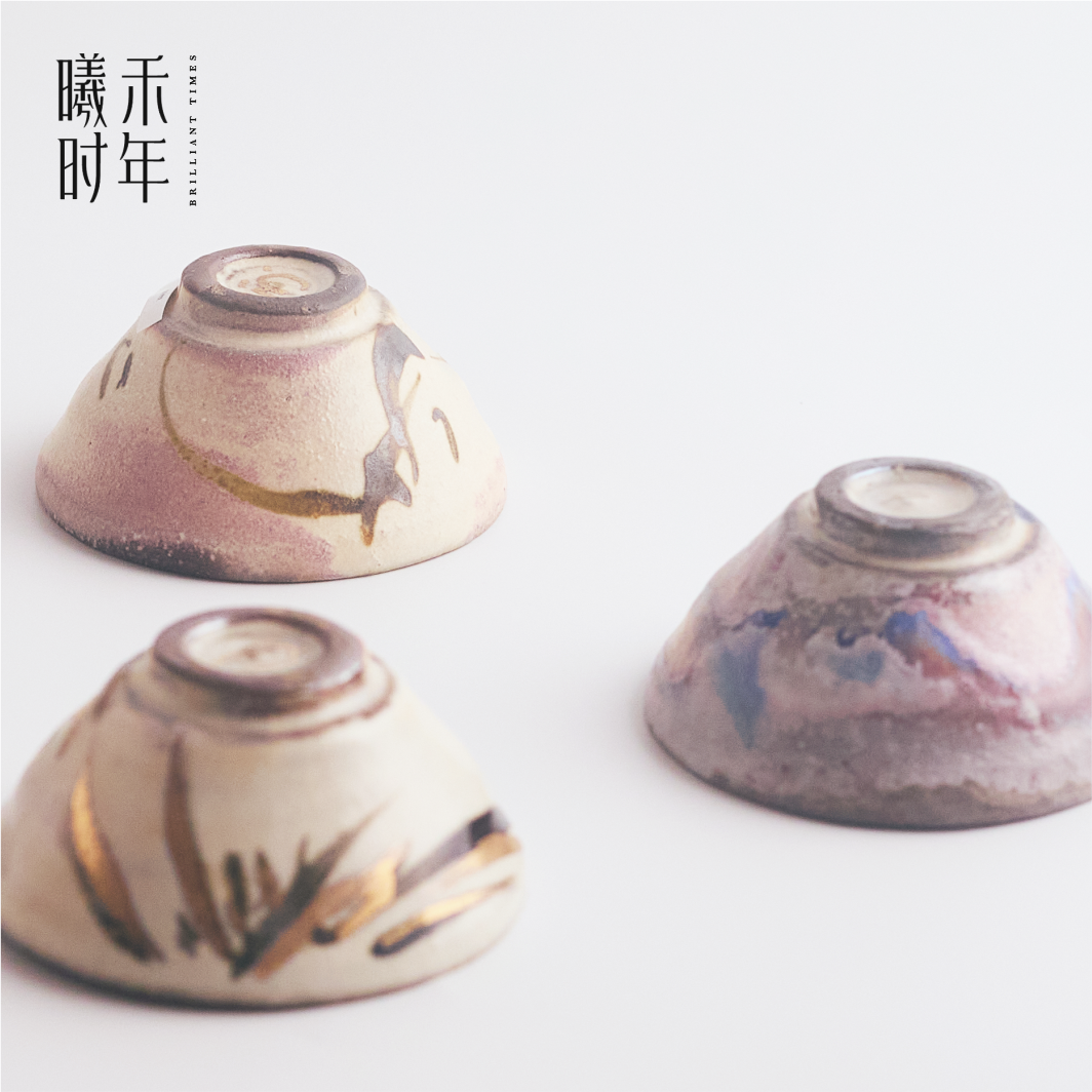 张汝佳柴烧粉引化妆土侘寂主人杯
