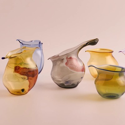 BLACKLIGHT黑光玻璃手工灯工高硼硅玻璃公道杯原创艺术品茶具