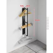 衣架收纳神器免打孔阳台壁挂式 多功能整理架家用晾衣架收纳挂架子