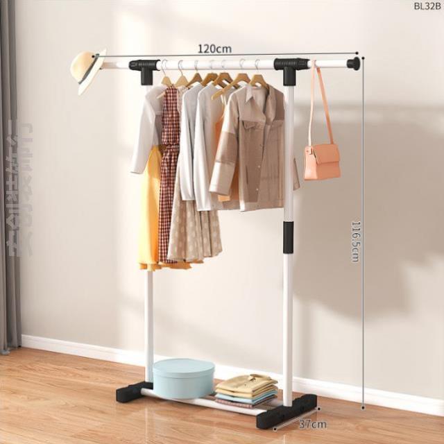 晾衣架落地加粗加厚室外专用阳台香肠架子挂衣架衣柜简易卧室挂落