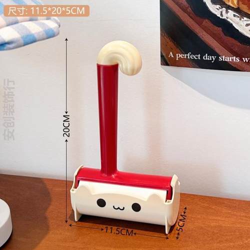 粘毛器滚筒粘尘纸滚刷去毛刷衣服黏毛毡毛滚子替换卷纸强力除毛