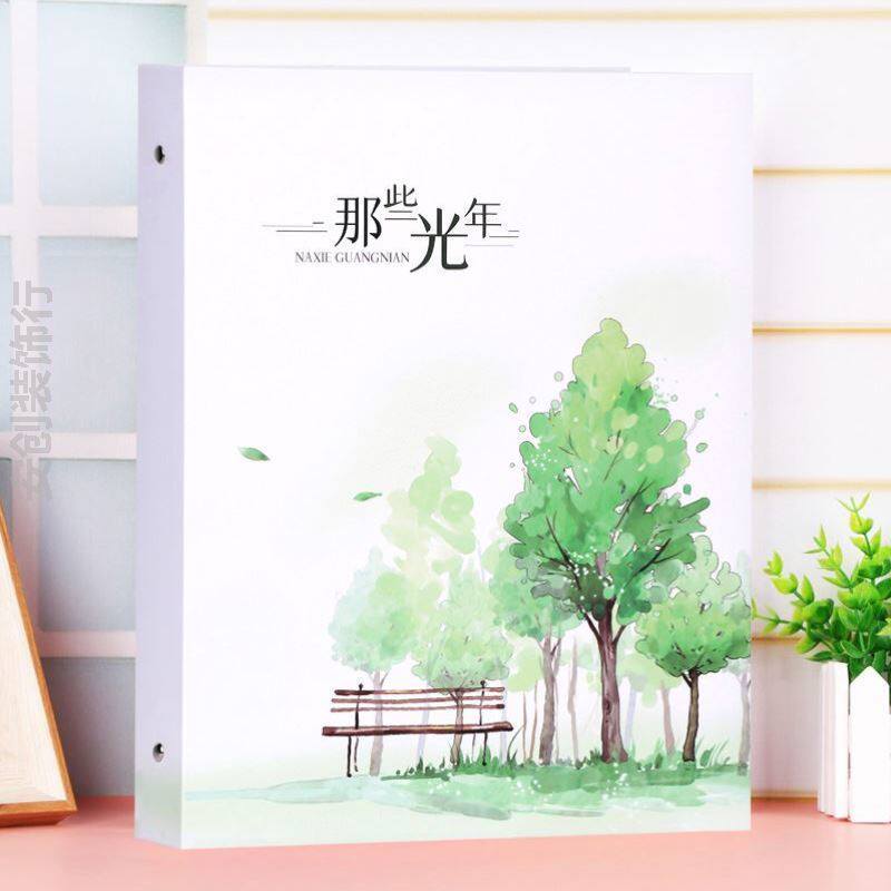 A4相册本8寸12寸照片家庭纪念册插页式大容量6寸明信片收纳册活页