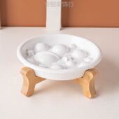 宠物陶瓷慢食碗盘护颈椎猫碗猫咪餐盘防噎缓食猫粮碗狗食盆粮食盘