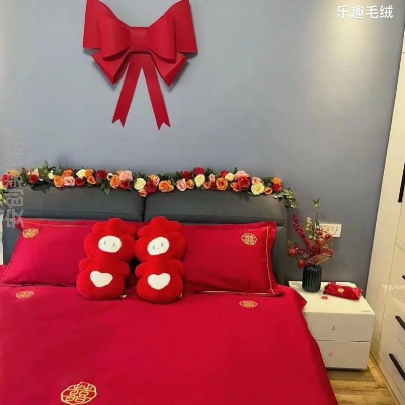 结婚伴手礼玩偶金童玉女新款新婚压床娃娃新人公仔装饰金童婚礼摆