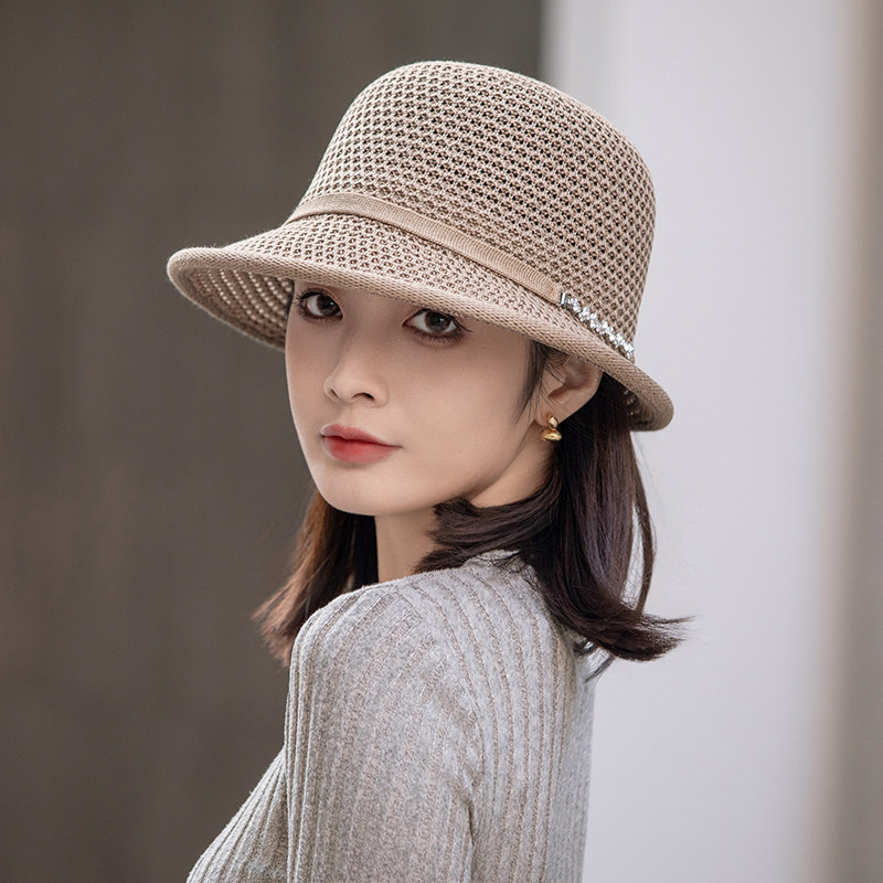 遮阳帽女防晒帽子女夏薄款渔夫帽图片