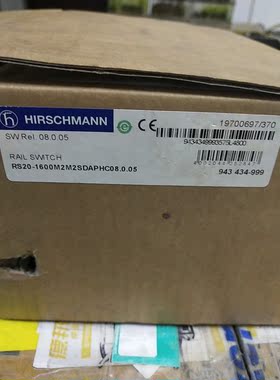 赫斯曼工业级以太网交换机RS20-1600M2M2SDAPHC08.0.05全新现货议