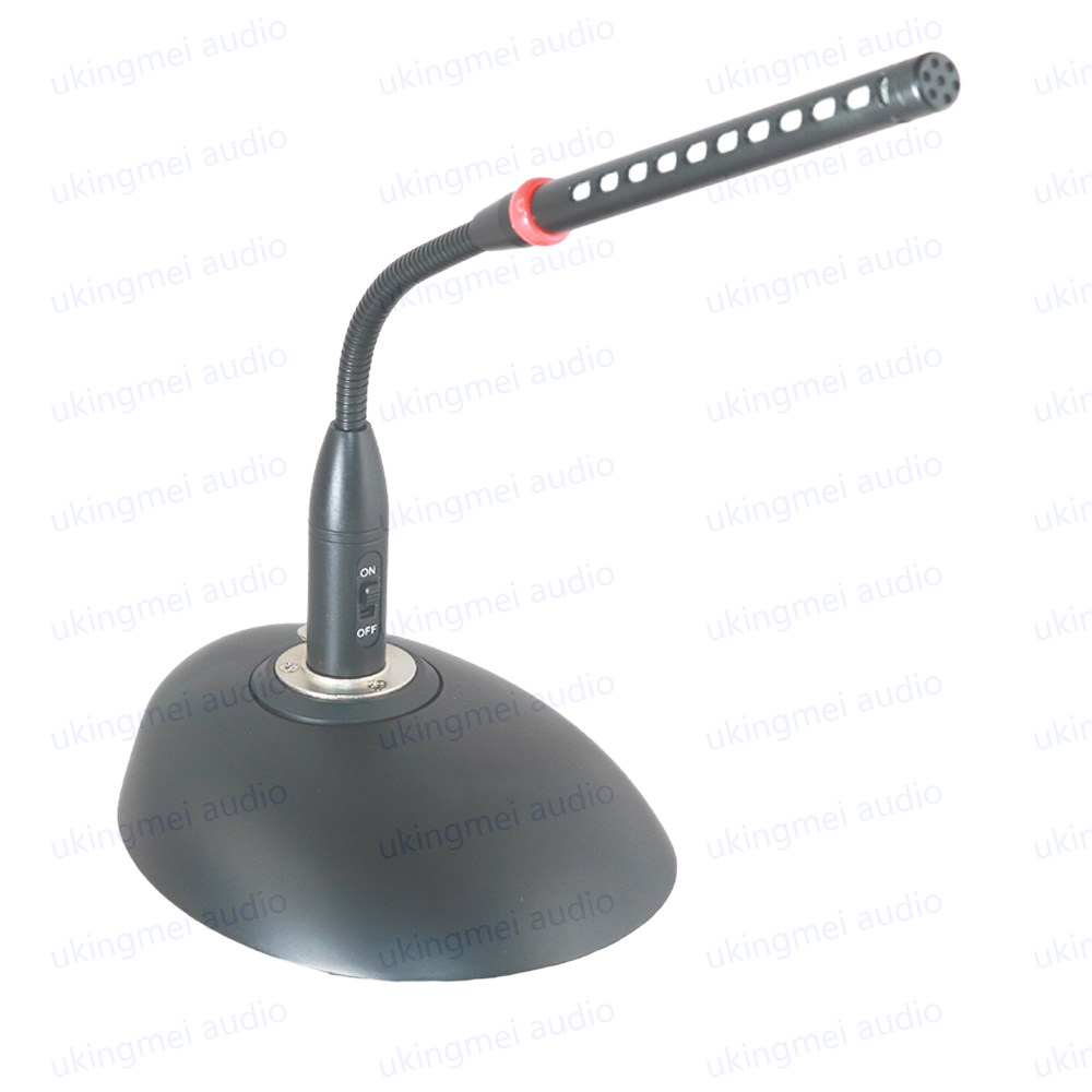 专业有线座式会议室鹅颈麦克风电容演讲多媒体讲课播音员视频话筒