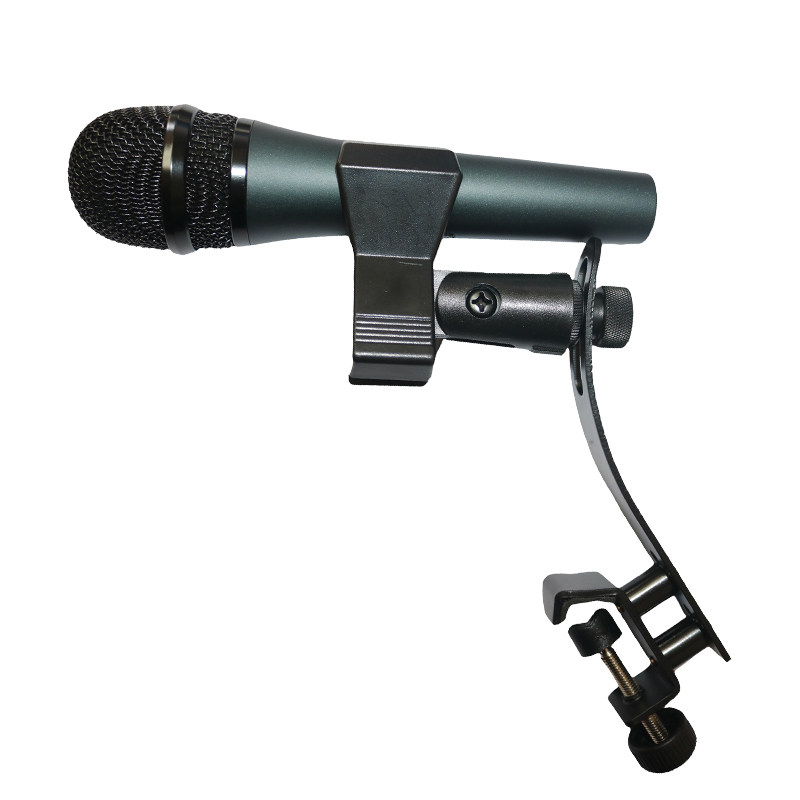 无线萨克斯话筒夹子 手持麦克风固定支架鼓组乐器麦架子 鼓麦配件