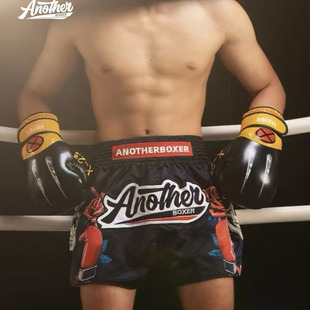 2025新款泰拳拳击短裤自由搏击比赛训练散打服装综合裤衩儿童成人