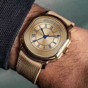 specht&sohne双面椭圆形表壳VH31扫秒机芯经典奢华腕表35mm中古表