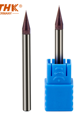 PTHK60度合金涂层小径球刀0.2 0.3 0.4~ 0.9德国钨钢微小径平铣刀