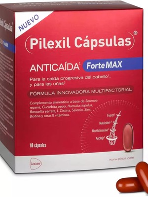 旺购上品西班牙PILEXIL FORTE MAX超强版小红丸生发胶囊90粒