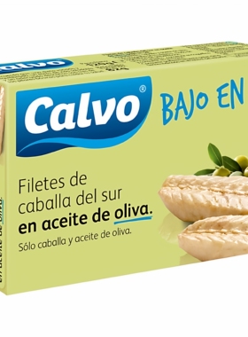 旺购上品西班牙CALVO Filetes de caballa del sur橄榄油鲭鱼罐头
