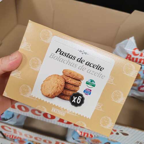 旺购上品西班牙代购Pastas de aceite特级初榨橄榄油杏仁饼干250G