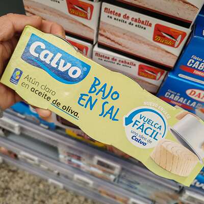 西班牙橄榄油金枪鱼罐头CALVO ATUN CLARO低盐版无防腐剂3盒*52克